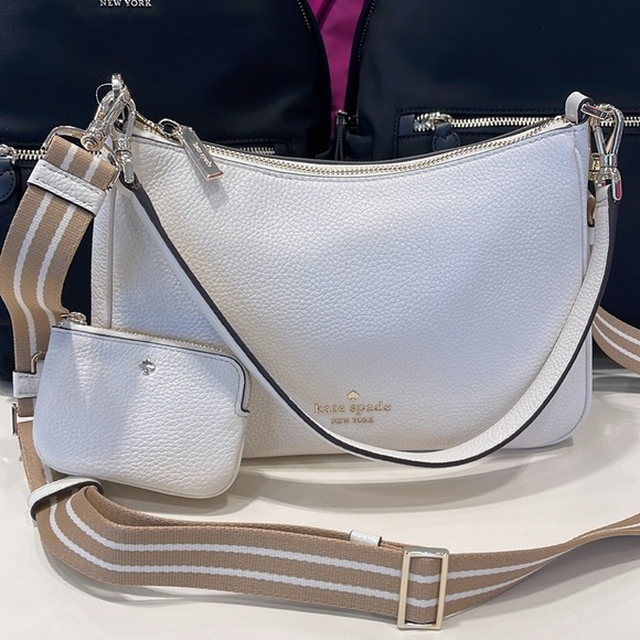 Kate Spade Rosie Shoulder Bag With Tech Attachment AirPod 
Parchment 
NWT - Picture 12 of 16